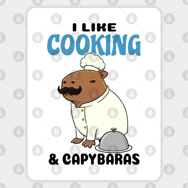 I like Cooking and Capybaras Magnet by capydays